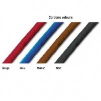 Coloris standard cordons velours