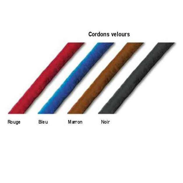 Coloris standard cordons velours
