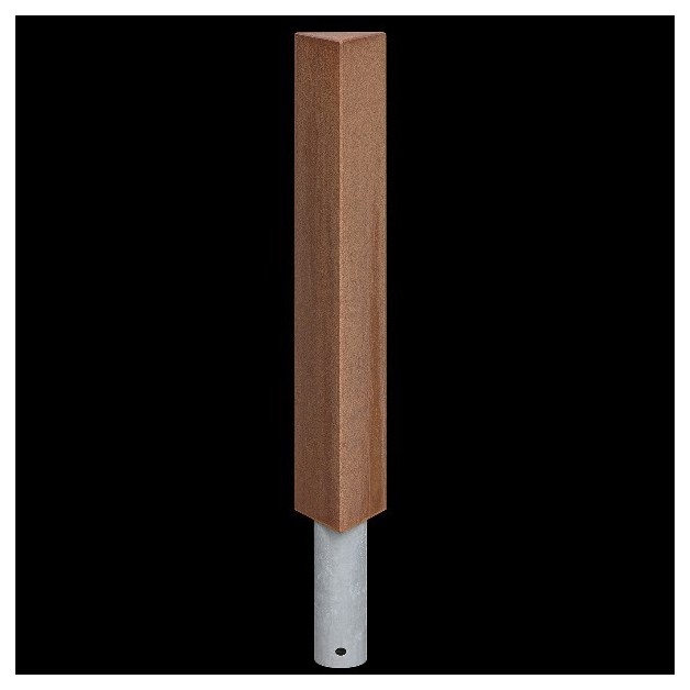 BORNE DESIGN CORTEN|BORNE VOIRIE PYRAMIDALE ACIER CORTEN|