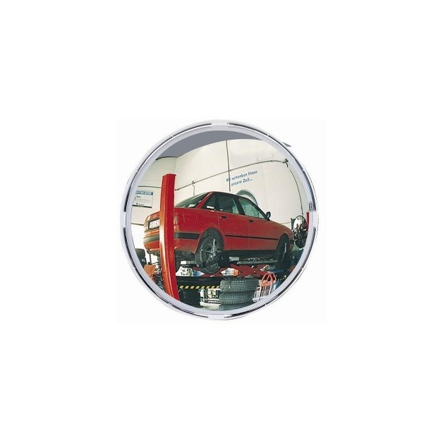 Miroir de contrôle multi-usages rond cadre blanc