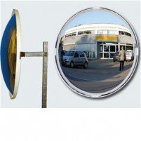 Miroir routier multi-usages cadre blanc avec une vision grand angle