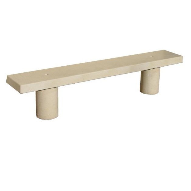 Banquette beton modele Epicea finition blanc naturel
