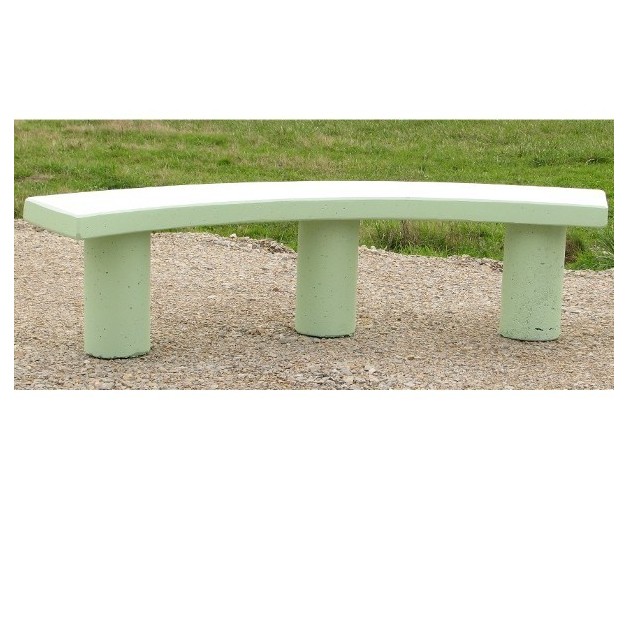 Banquette beton Erable couleur pistache