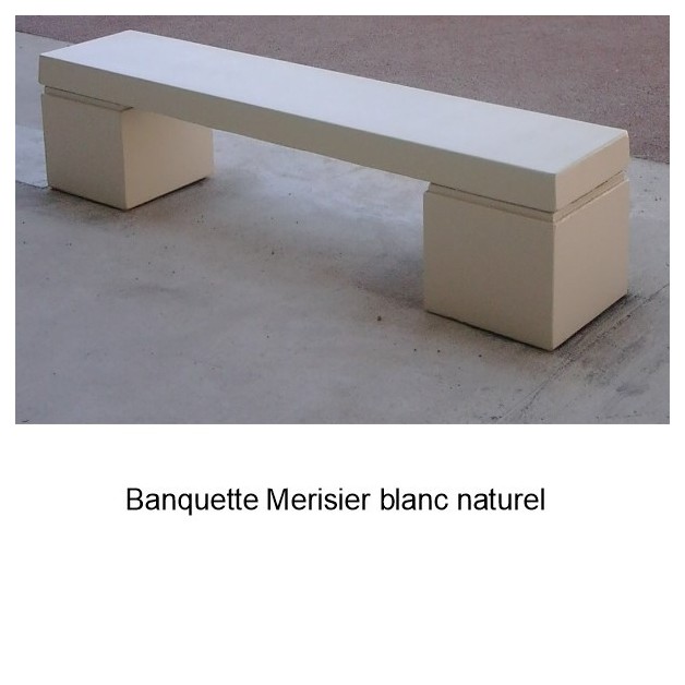 Banquette Merisier blanc naturel