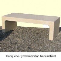 Banquette Sylvestre finition blanc naturel