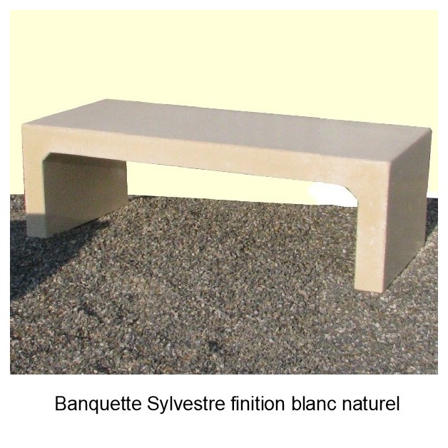 Banquette Sylvestre finition blanc naturel