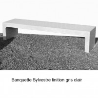 Banquette Sylvestre finition gris clair