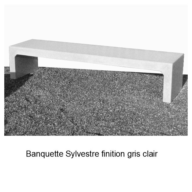 Banquette Sylvestre finition gris clair