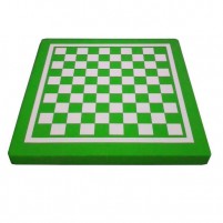 Plateau de jeux echecs et dames finition couleur vert