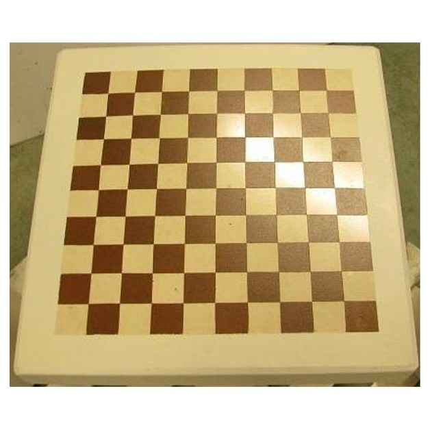Plateau echecs et dames blanc