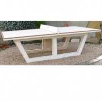 Table beton de ping pong couleur ivoire