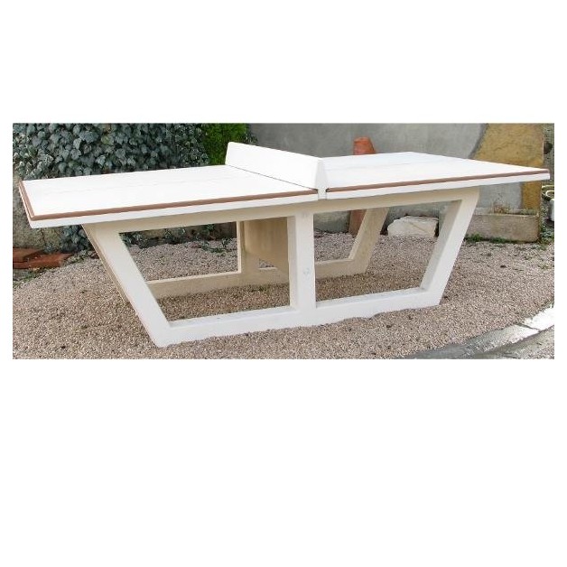 Table beton de ping pong couleur ivoire