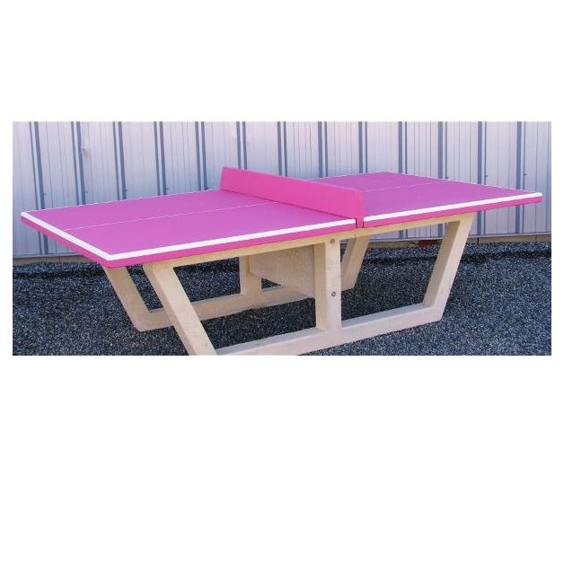 Table de ping pong beton rose