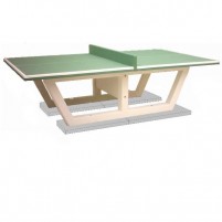 Table ping pong verte + dispositif scellement