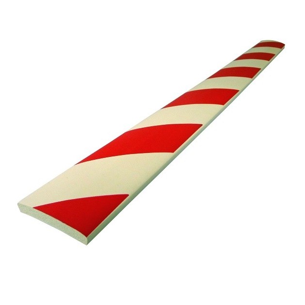 Protection droite en mousse rouge et blanc