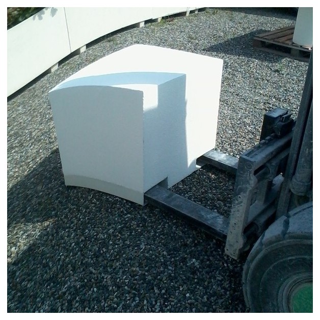 Borne de protection en béton mobile de securite