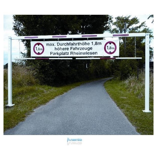Portique parking fixe