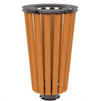 Corbeille Lofoten acier et bois 80 litres