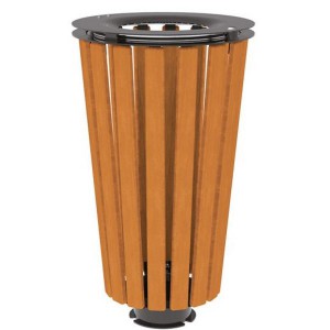 Corbeille Lofoten acier et bois 80 litres