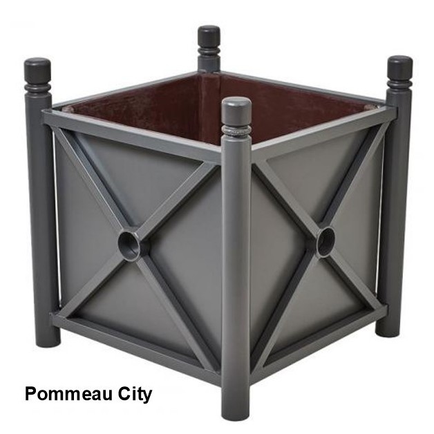 Bac à palmier acier pommeau city