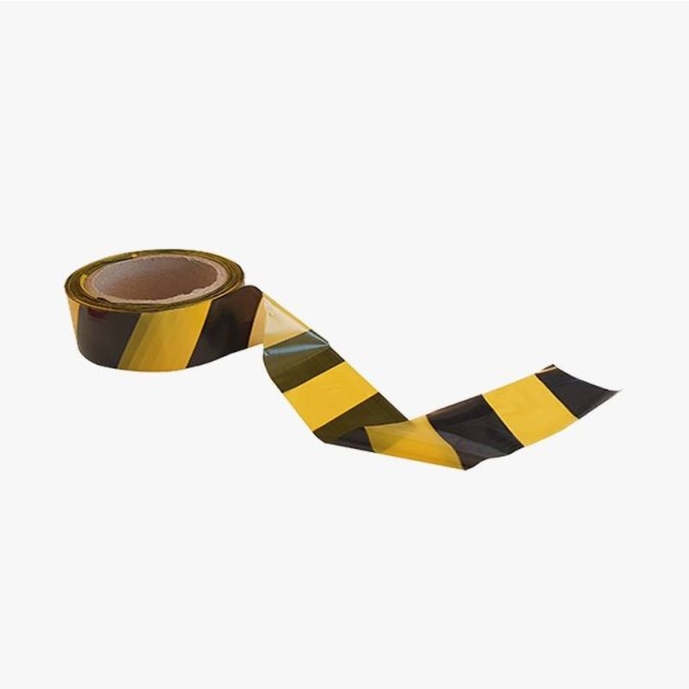 Ruban de signalisation jaune et noir
