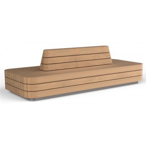 Banc double avec dossier Modulo Green