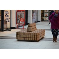 Banc double avec dossier Modulo Green