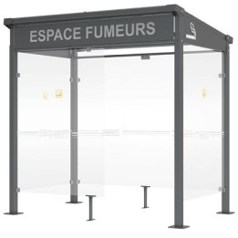 Espace fumeurs extérieur
