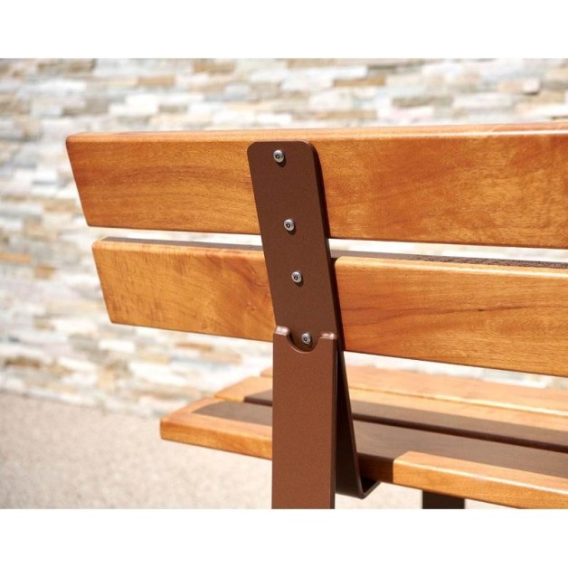 Banc en bois et acier RIGA