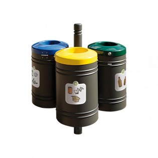 Corbeille Guyenne pour tri sélectif City 40 litres