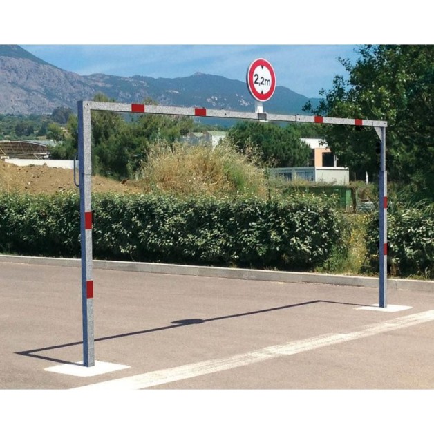 Portique limitation de hauteur pivotant