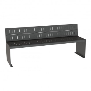 Banc Kub acier gris procity