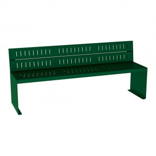 Banc Kub acier vert