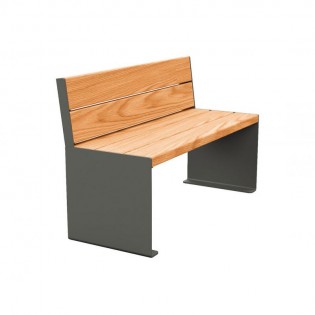 Banc Kub 1200 mm finition gris procity chêne