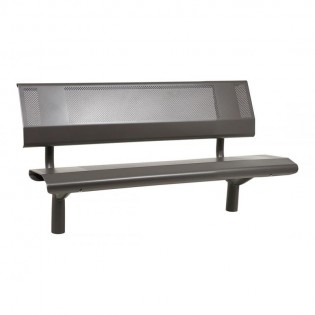 Banc Oslo en acier couleur Gris Procity