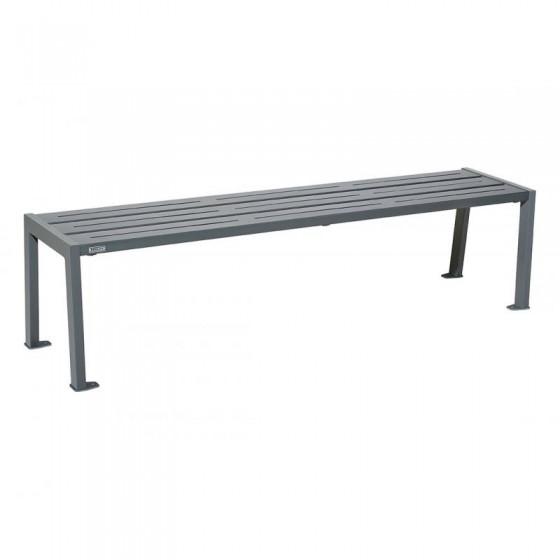 Banquette Silaos en acier finition gris procity