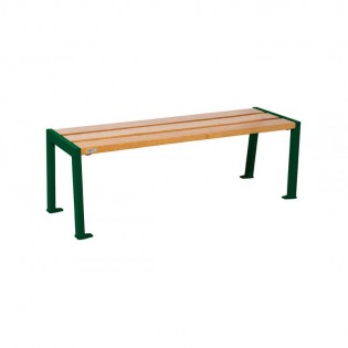 Banquette silaos assise bois chêne clair finition vert