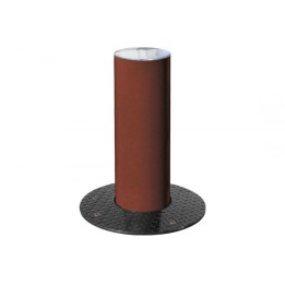 Borne rétractable Ø 220 mm avec pommeau inox poli