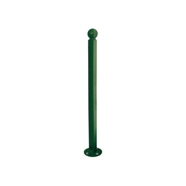 Poteau amortichoc inclinable Boule vert RAL 6005