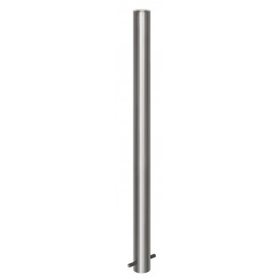 Poteau inox Ø 76 mm fixation par scellement direct