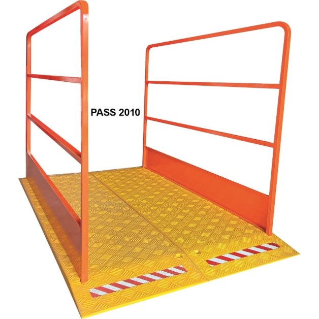 Passerelle de chantier transportable mobile