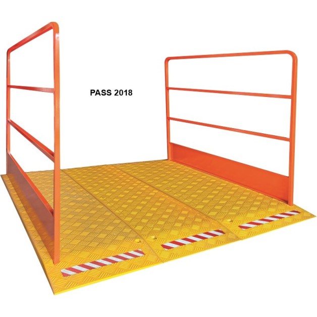 Passerelle de chantier transportable mobile