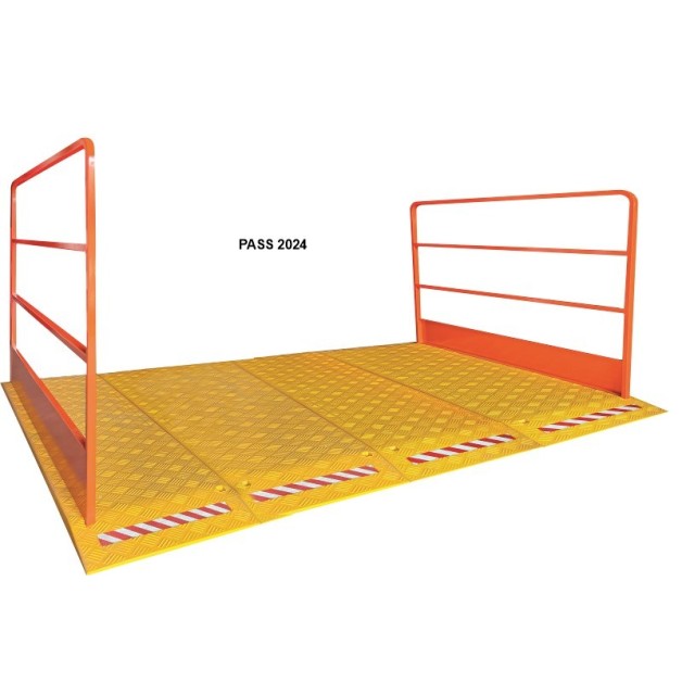 Passerelle de chantier transportable mobile