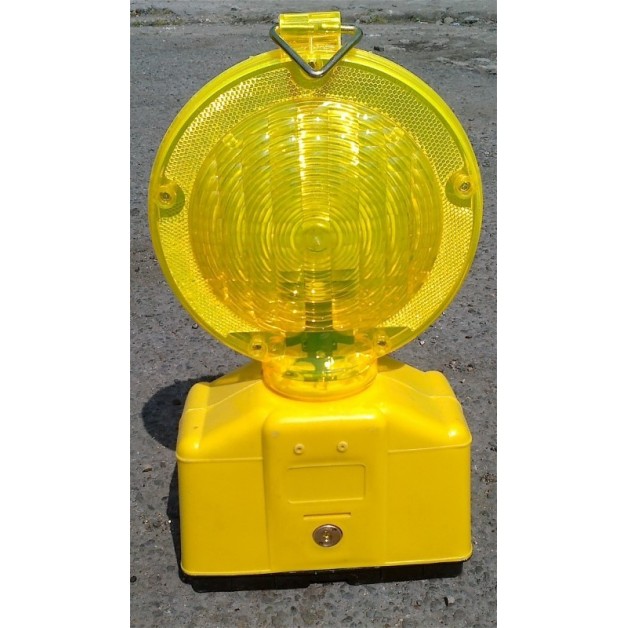 Lampe de signalisation de chantier avec cellule crépusculaire