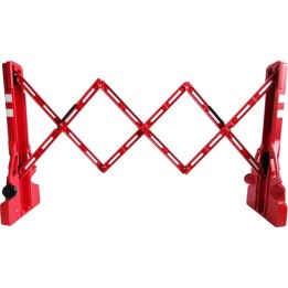 Barrière de chantier extensible en plastique