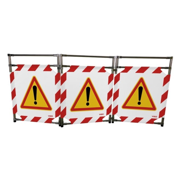 Barrière mobile en inox