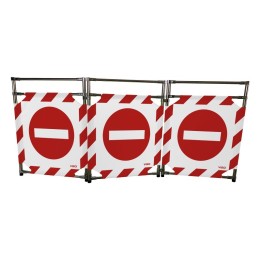 Barrière mobile en inox