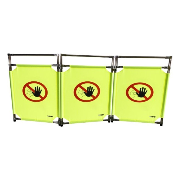 Barrière mobile en inox