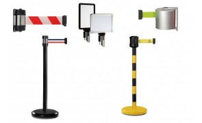 Poteaux de guidage à sangle